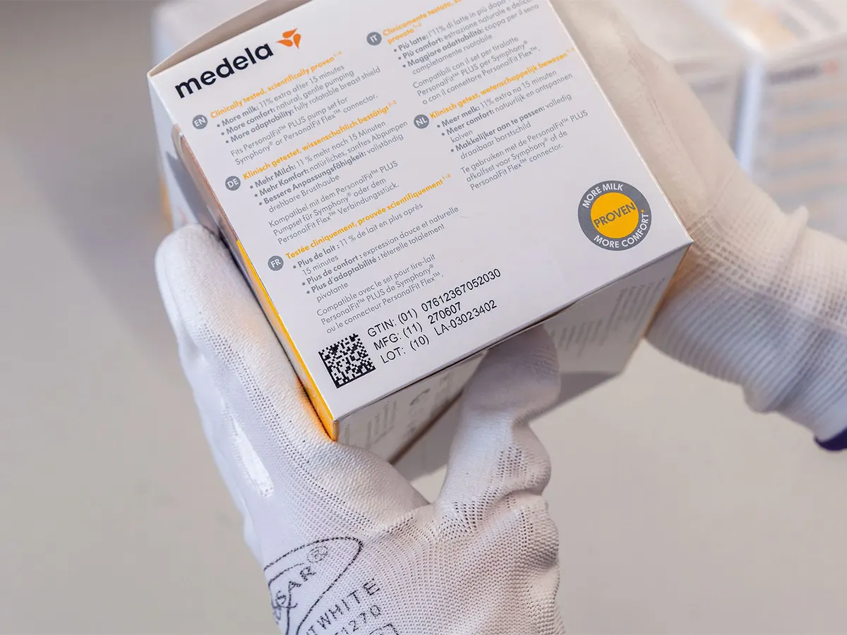 Маркировка коробки DataMatrix-кодом термоструйным принтером Markoprint